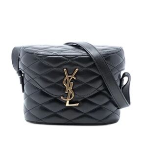 Saint Laurent Black Quilted Crossbody Bag